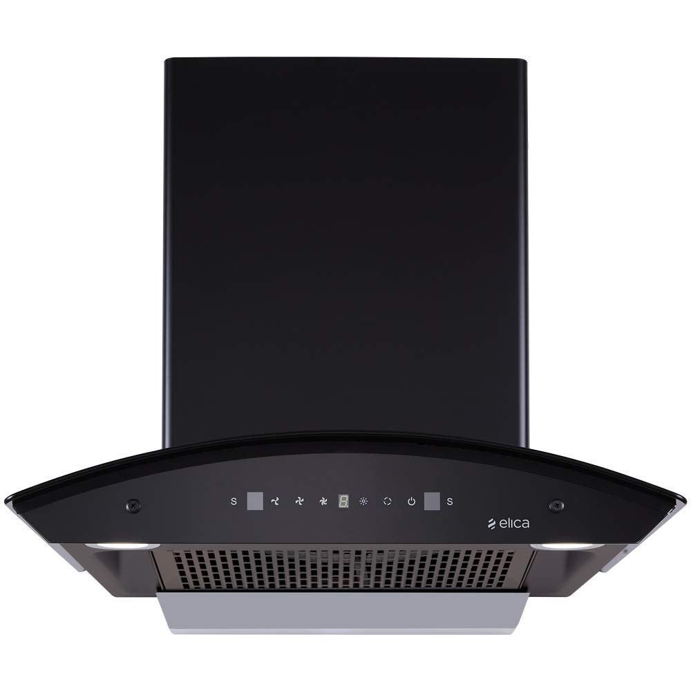 ELICA FLCG 600 HAC LTW MS NERO 60 cm 1350 m3/hr FILTERLESS AUTO CLEAN CHIMNEY WITH 15 YEARS WARRANTY