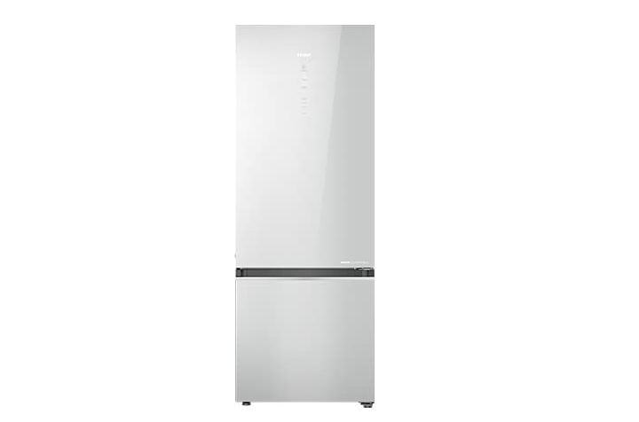 HAIER HRB-3664PMG 346L INVERTER BOTTOM MOUNTED REFRIGERATOR 3 STAR MIRROR GLASS MAGIC CONVERTIBLE