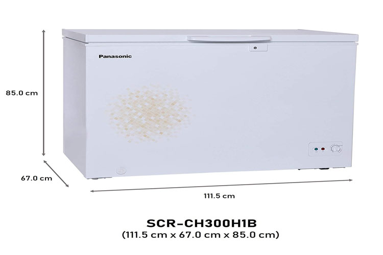 PANASONIC SCR-CH300H1B HARD TOP DEEP FREEZER 290 LTR WHITE CONVERTIBLE