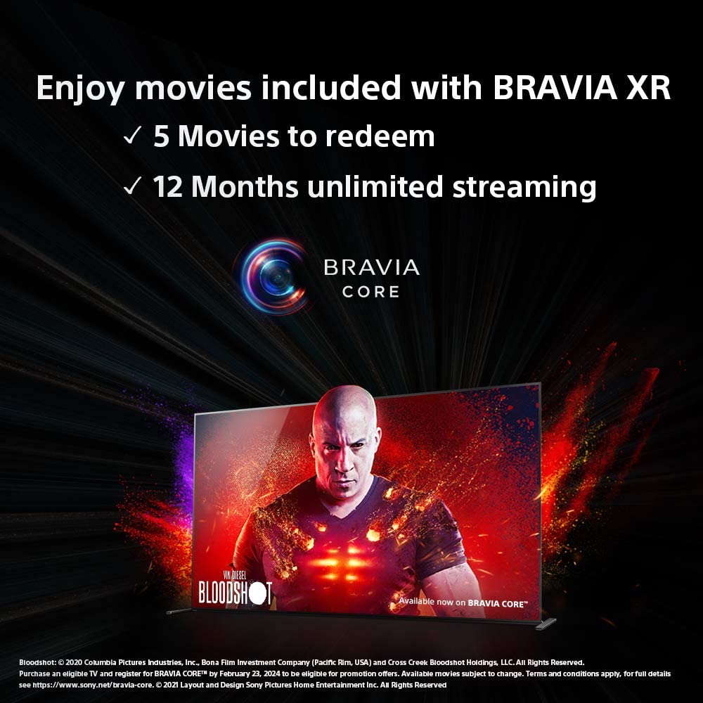 Sony A80J 55 Inch TV: BRAVIA XR OLED 4K Ultra HD Smart Google TV with Dolby Vision HDR and Alexa Com