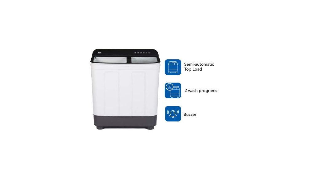 HAIER 7KG SEMI-AUTOMATIC WASHING MACHINE (HTW70-178BK)