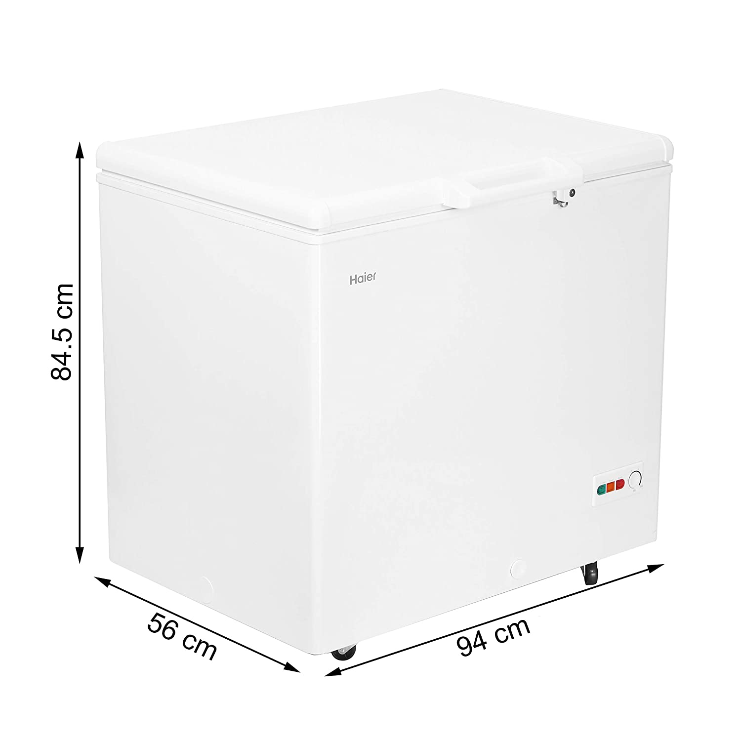 HAIER HCC-230HCN SINGLE DOOR HARD TOP DEEP FREEZER, 198 LTR, WHITE CONVERTIBLE