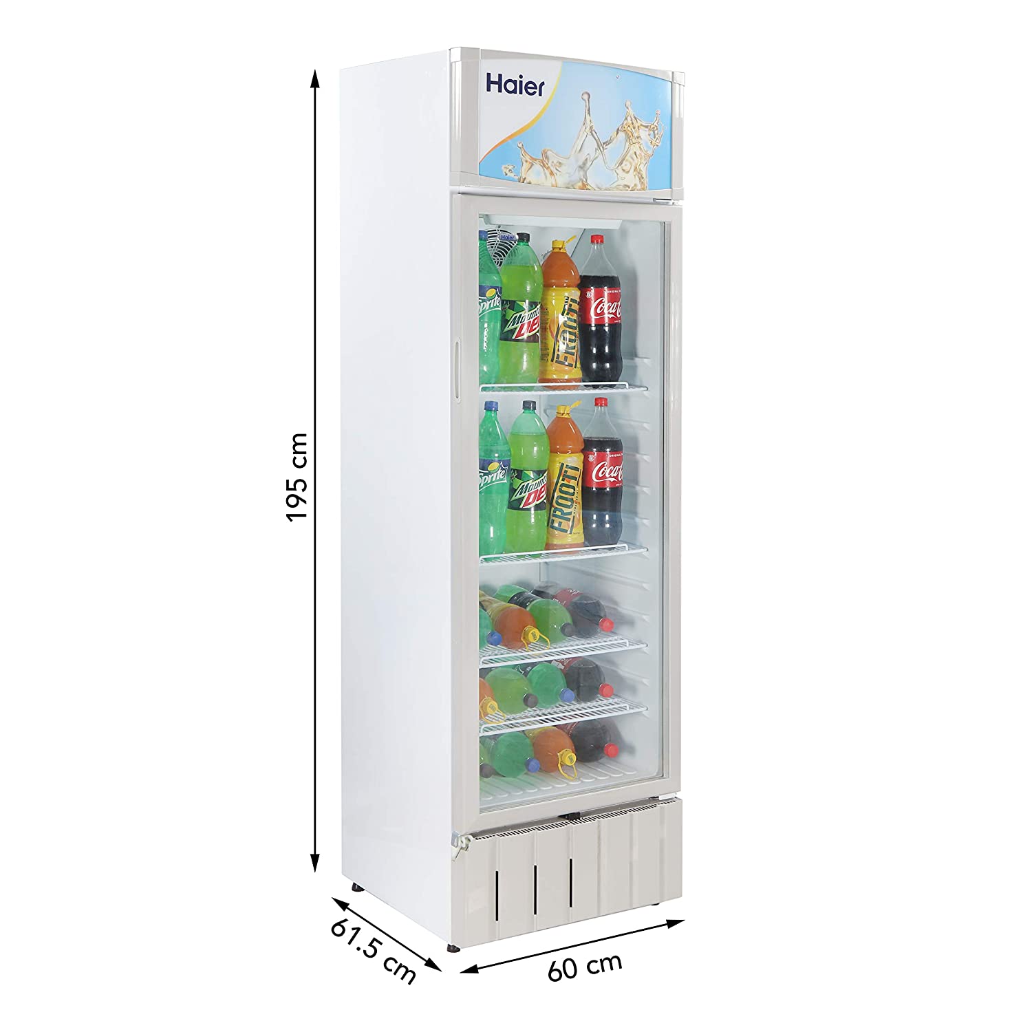 Haier HVC-340GHC Single Door Visi Cooler