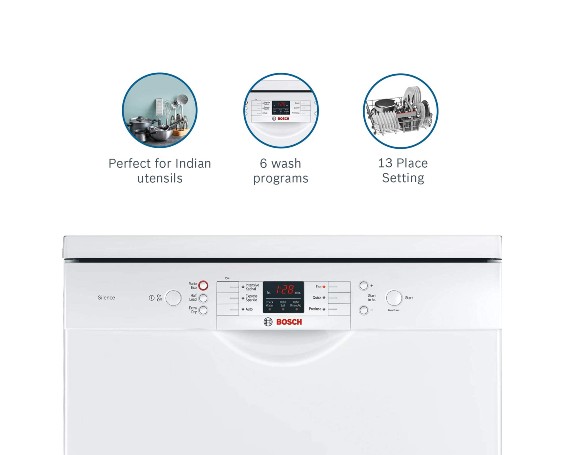 BOSCH SMS66GW01I 13 PLACE SETTINGS DISHWASHER (WHITE)