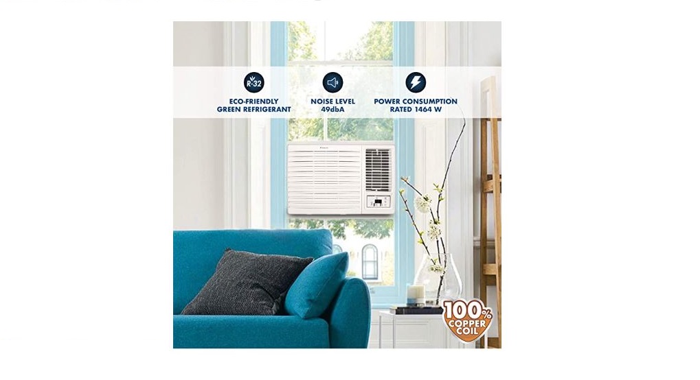 Daikin 1.5 Ton 5 Star  FRWF50UV163B Window AC, White R-32