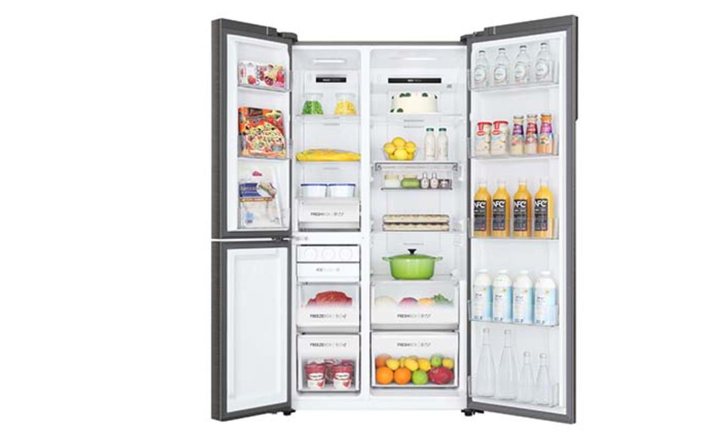 Haier 628 Litres, Convertible Side By Side Refrigerator HRT-683IS