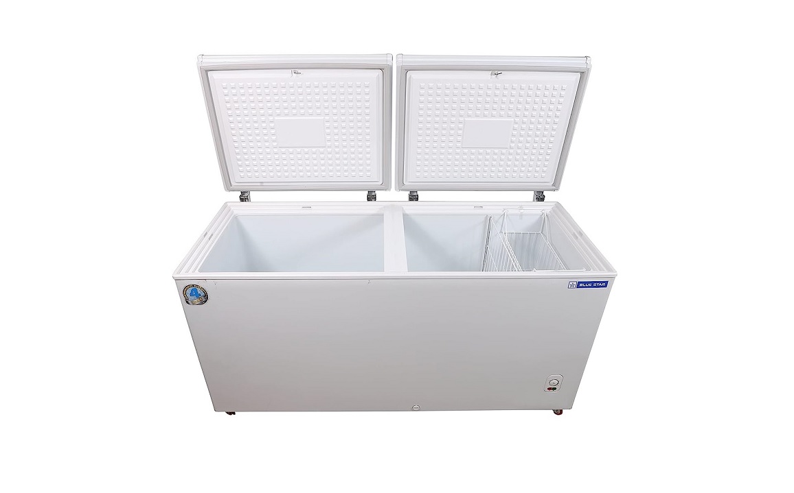 BLUESTAR CHFDD500MGEW HARD TOP CONVERTIBLE DOUBLE DOOR DEEP FREEZER, 500 LITERS, WHITE