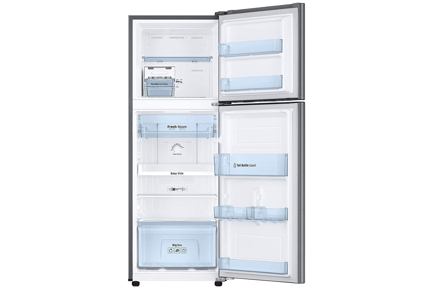 Samsung 253 L 2 Star RT28A3022GS/NL Inverter Frost-Free Double Door Refrigerator ( Grey Silver)